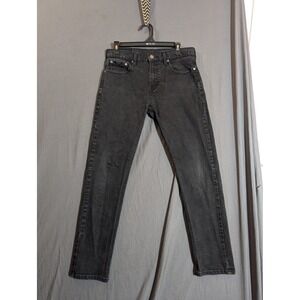 Levi Strauss 502 Regular Taper Jeans Mens Charcoal Gray Denim Size 30x32